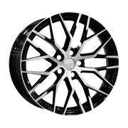 Dorimm DR-0843 Black Machined forged wheel, near-front three-quarter studio view