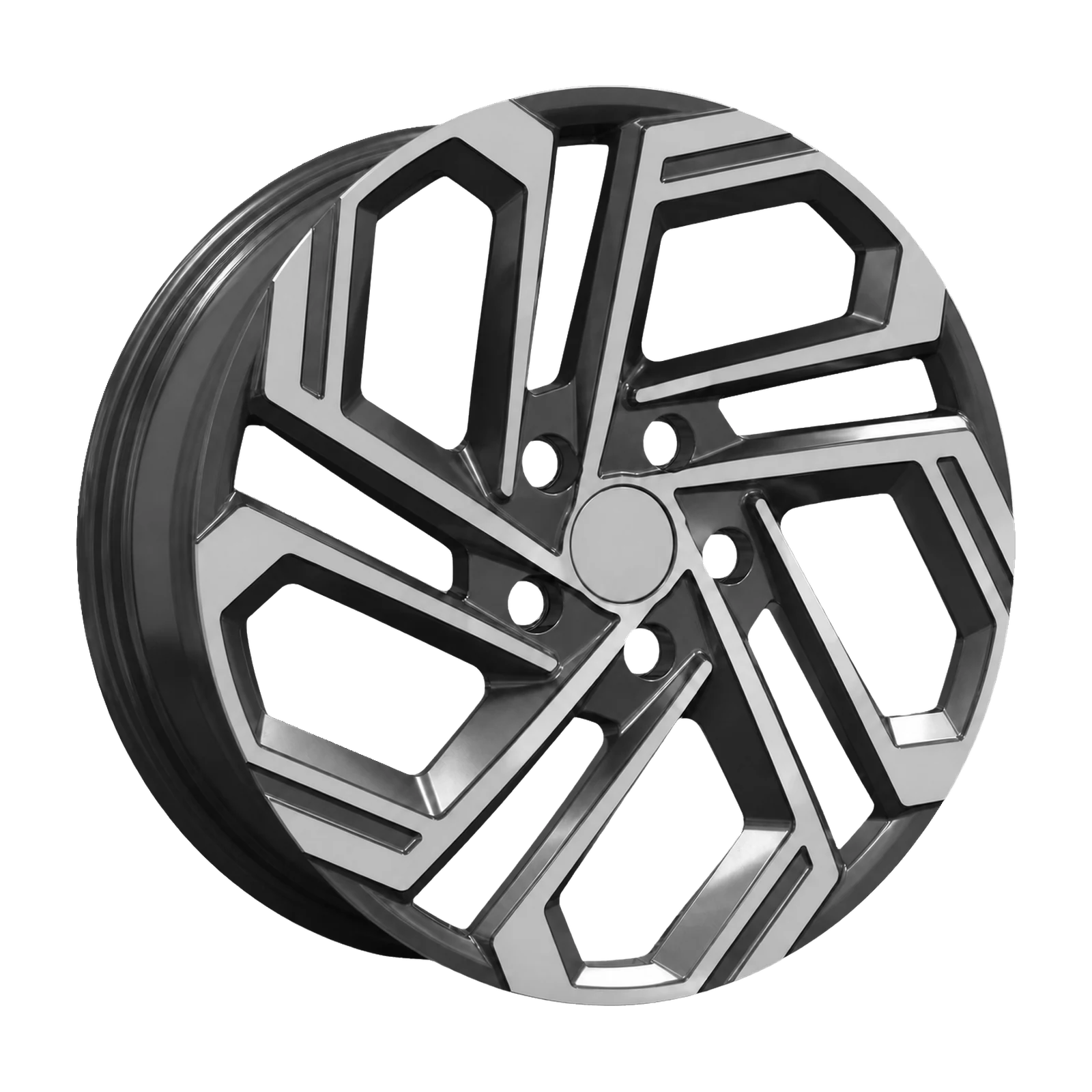 Dorimm DR-0850 Black Machined forged wheel, near-front three-quarter studio view
