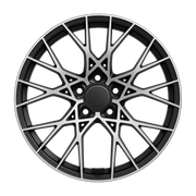 Dorimm DR-0854 Black Machined forged wheel, near-front three-quarter studio view