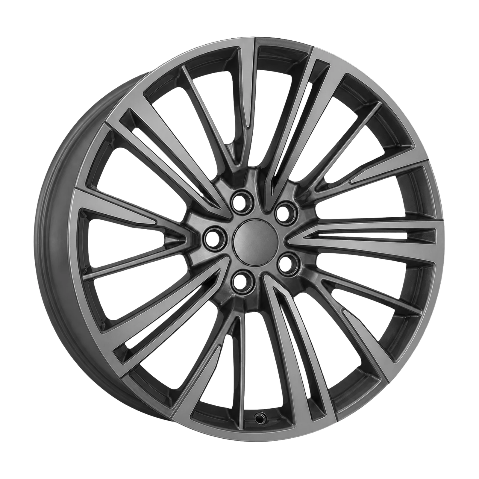 Dorimm DR-0869 Gunmetal forged wheel, near-front three-quarter studio view