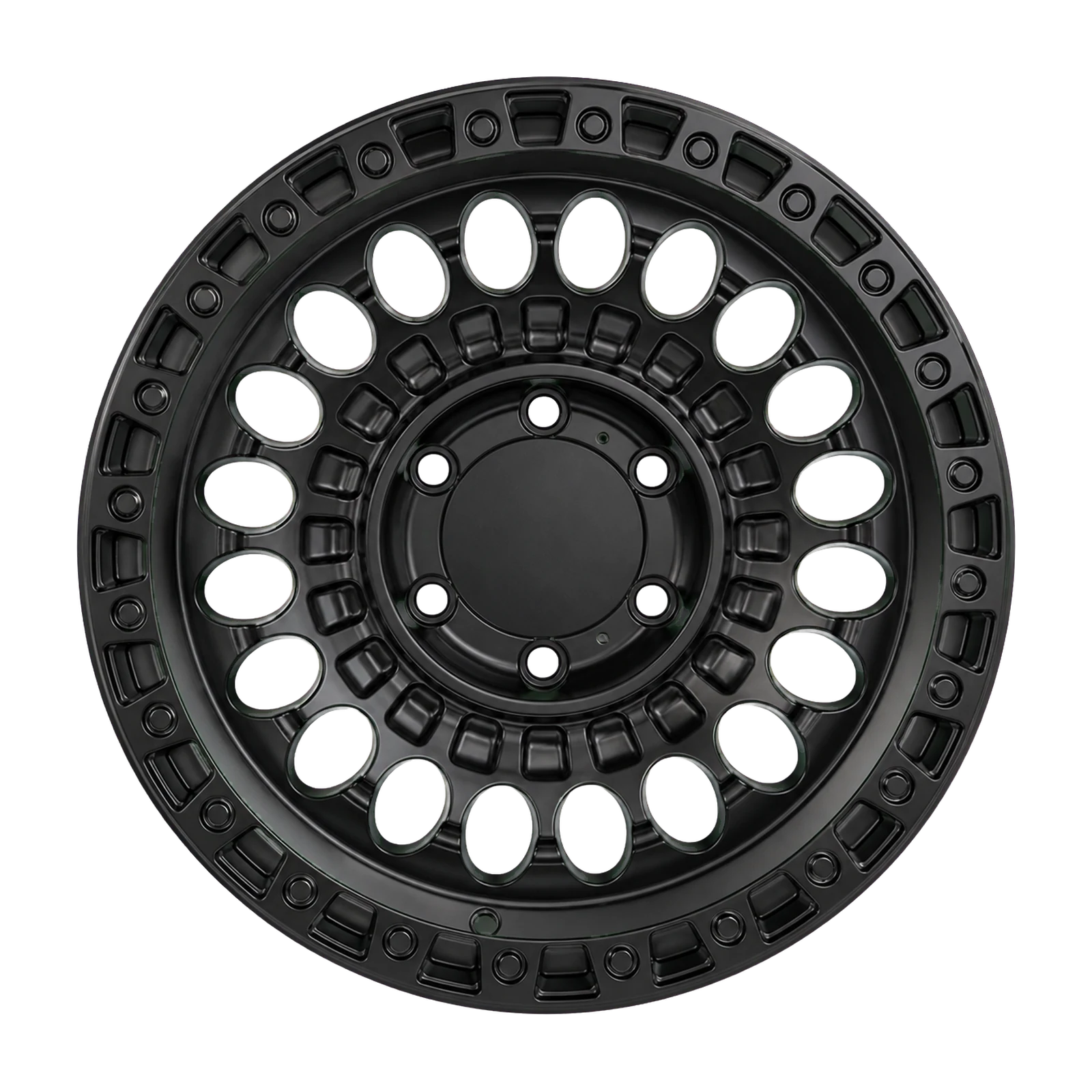 Dorimm DR-0884 Matte Black forged wheel, near-front three-quarter studio view