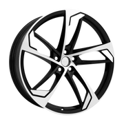 Dorimm DR-0888 Black Machined forged wheel, near-front three-quarter studio view
