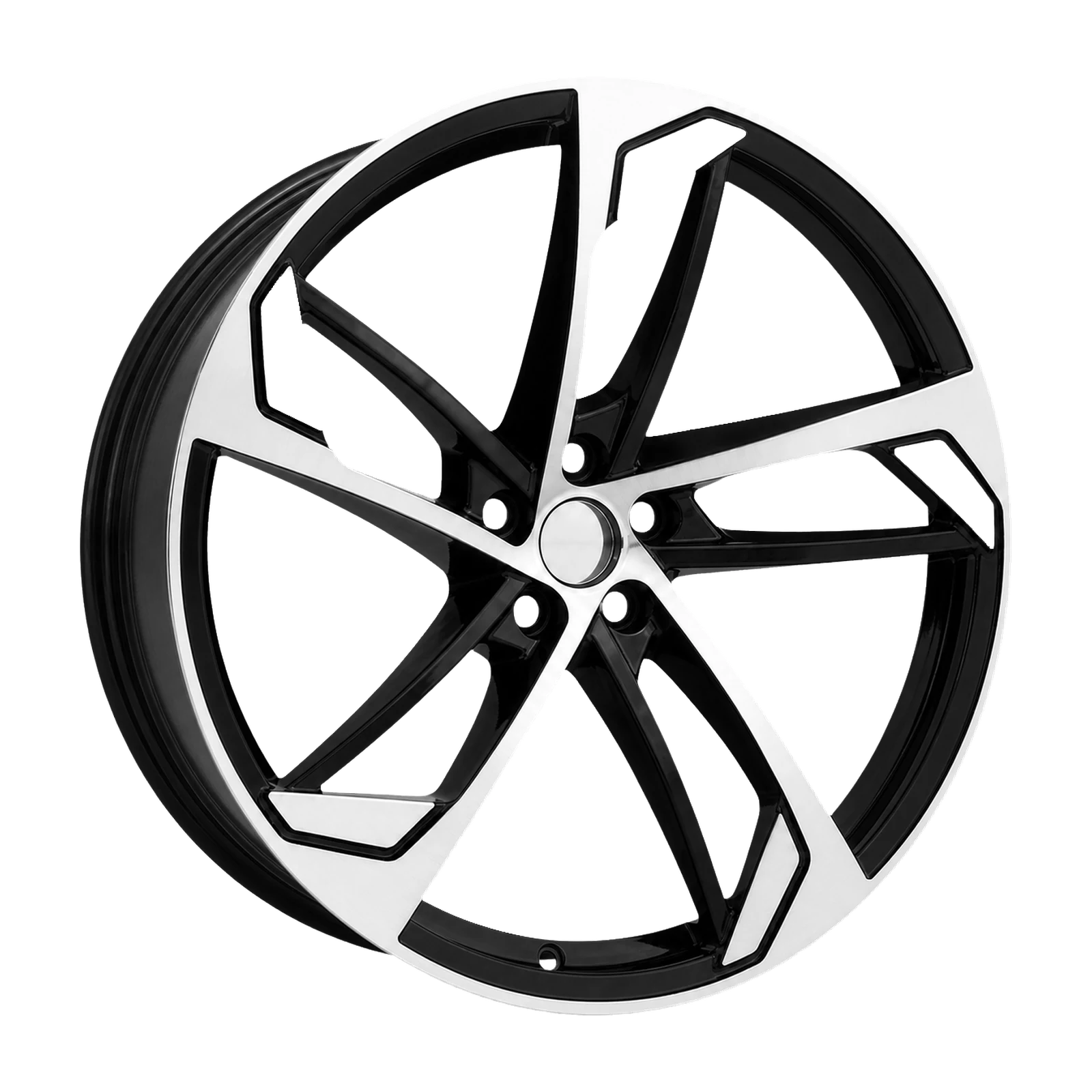 Dorimm DR-0888 Black Machined forged wheel, near-front three-quarter studio view