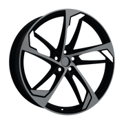 Dorimm DR-0888 Gloss Black forged wheel, near-front three-quarter studio view