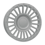 Dorimm DR-0908 White forged wheel, near-front three-quarter studio view