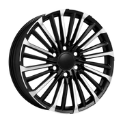 Dorimm DR-0911 Black Machined forged wheel, near-front three-quarter studio view