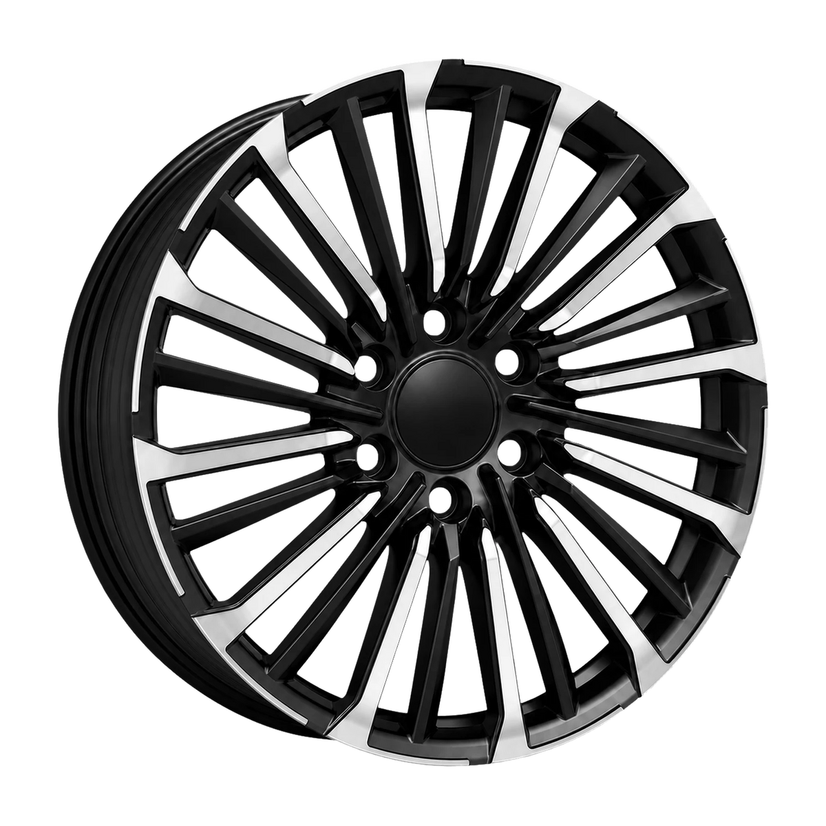 Dorimm DR-0911 Black Machined forged wheel, near-front three-quarter studio view