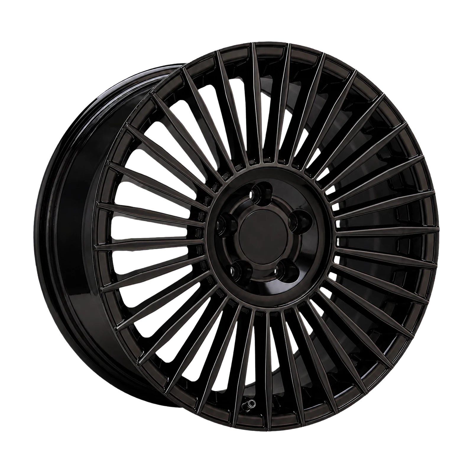Dorimm DR-0917 Gloss Black forged wheel, near-front three-quarter studio view