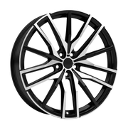 Dorimm DR-0919 Black Machined forged wheel, near-front three-quarter studio view
