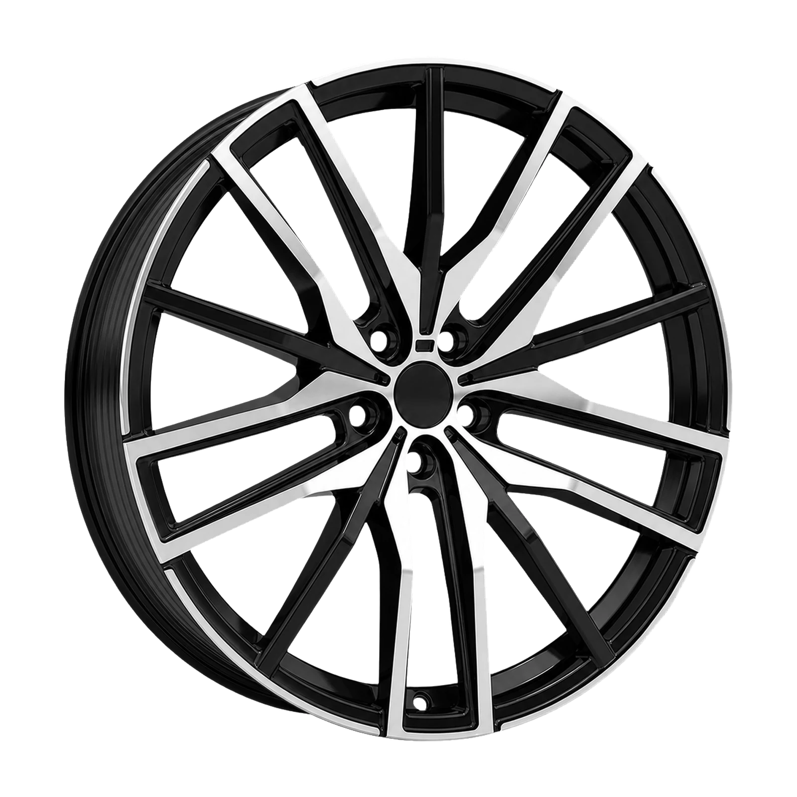 Dorimm DR-0919 Black Machined forged wheel, near-front three-quarter studio view