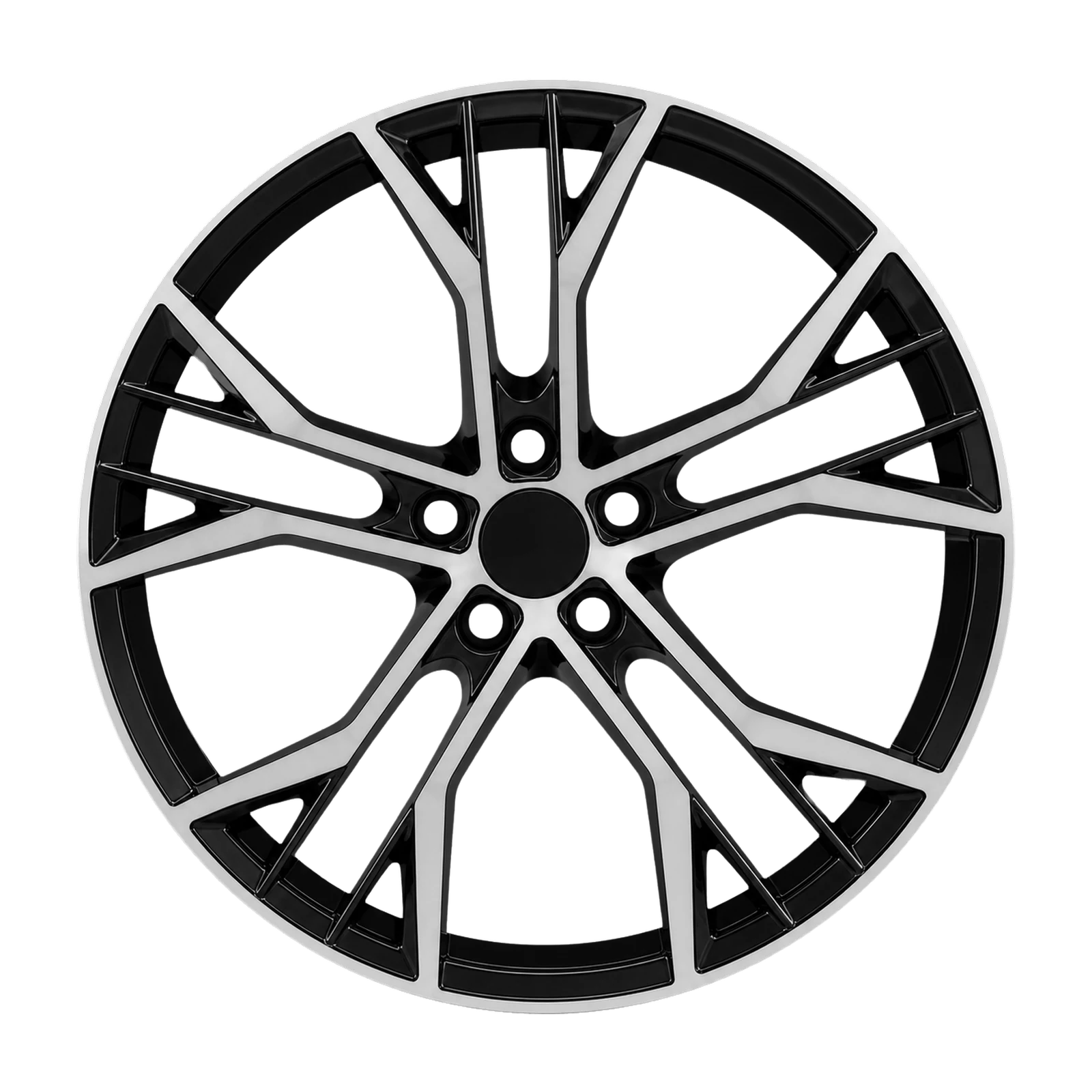 Dorimm DR-0943 Black Machined forged wheel, near-front three-quarter studio view