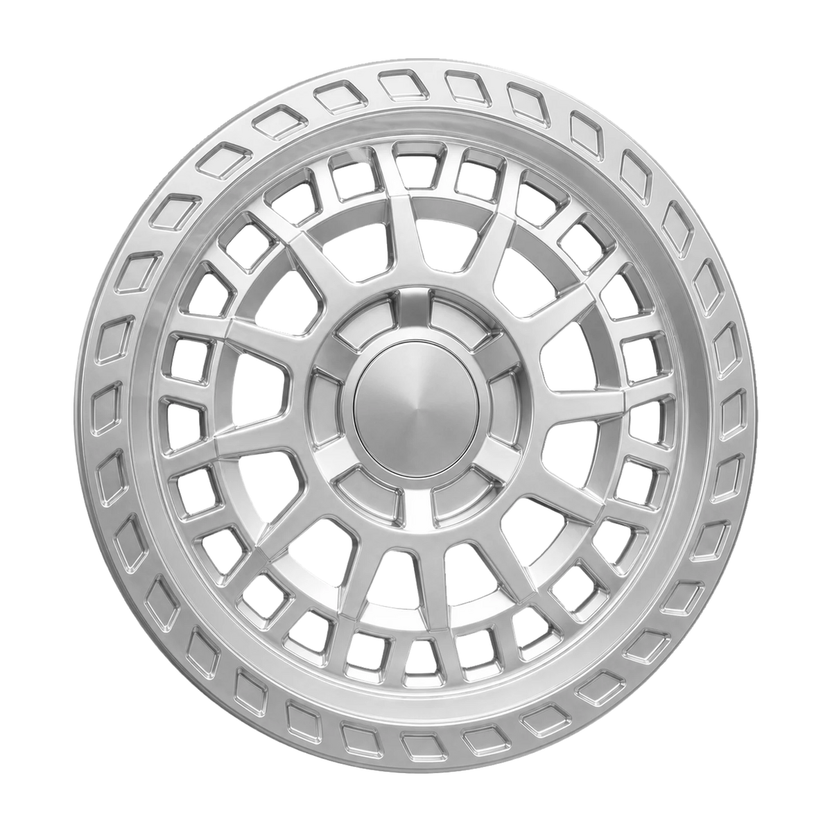 Dorimm DR-0946 Hyper Silver forged wheel, near-front three-quarter studio view