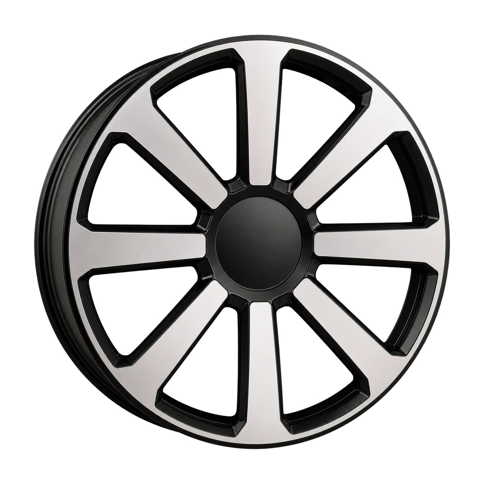 Dorimm DR-0950 Black Machined forged wheel, near-front three-quarter studio view
