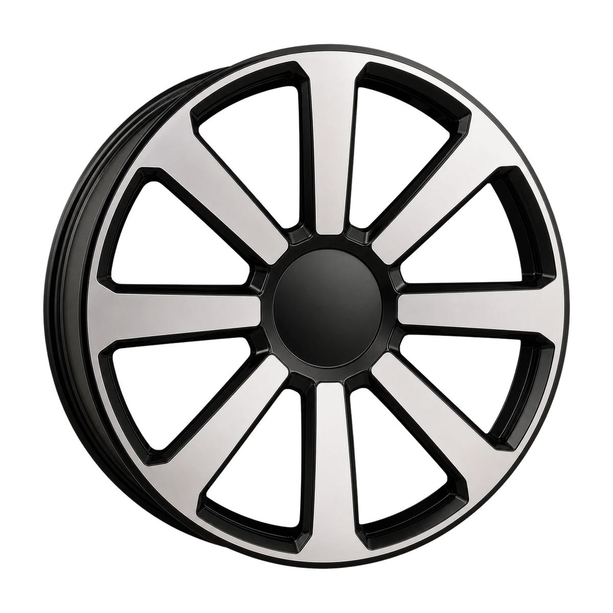 Dorimm DR-0950 Black Machined forged wheel, near-front three-quarter studio view