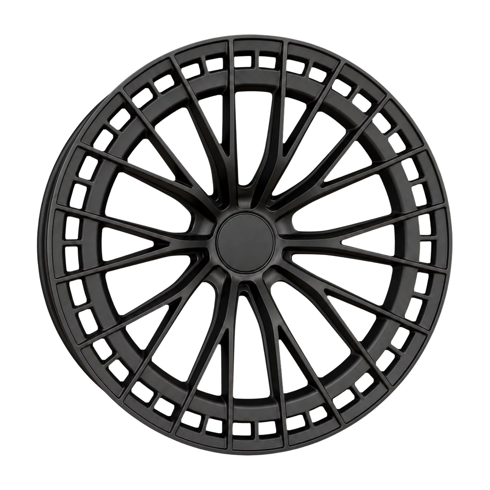 Dorimm DR-0954 Matte Black forged wheel, near-front three-quarter studio view