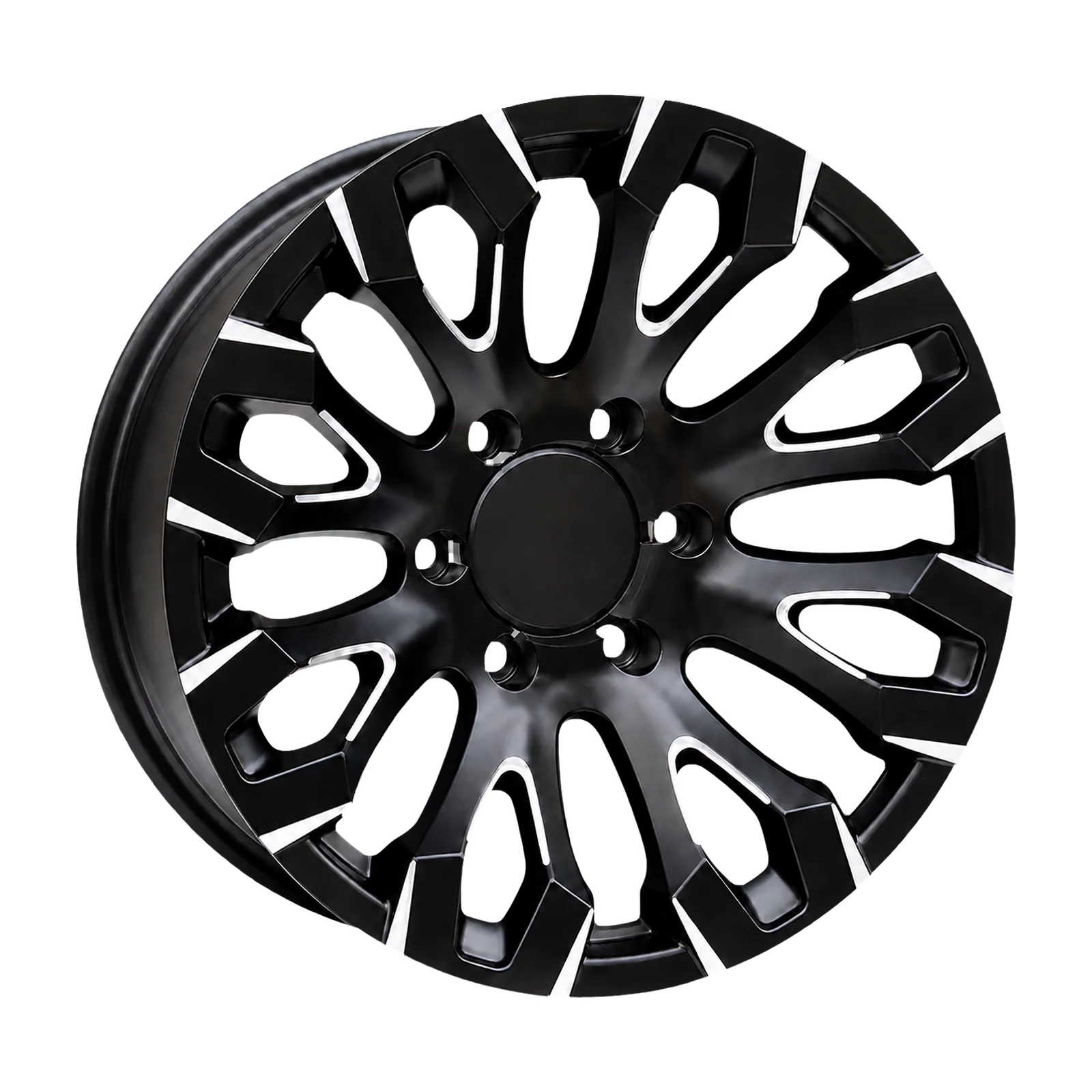 Dorimm DR-0971 Black Machined forged wheel, near-front three-quarter studio view