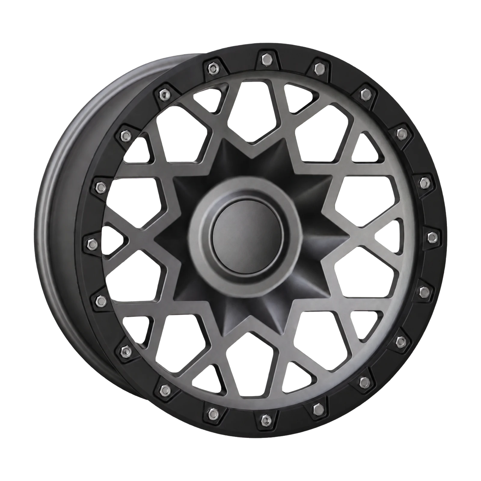 Dorimm DR-0973 Gunmetal forged wheel, near-front three-quarter studio view