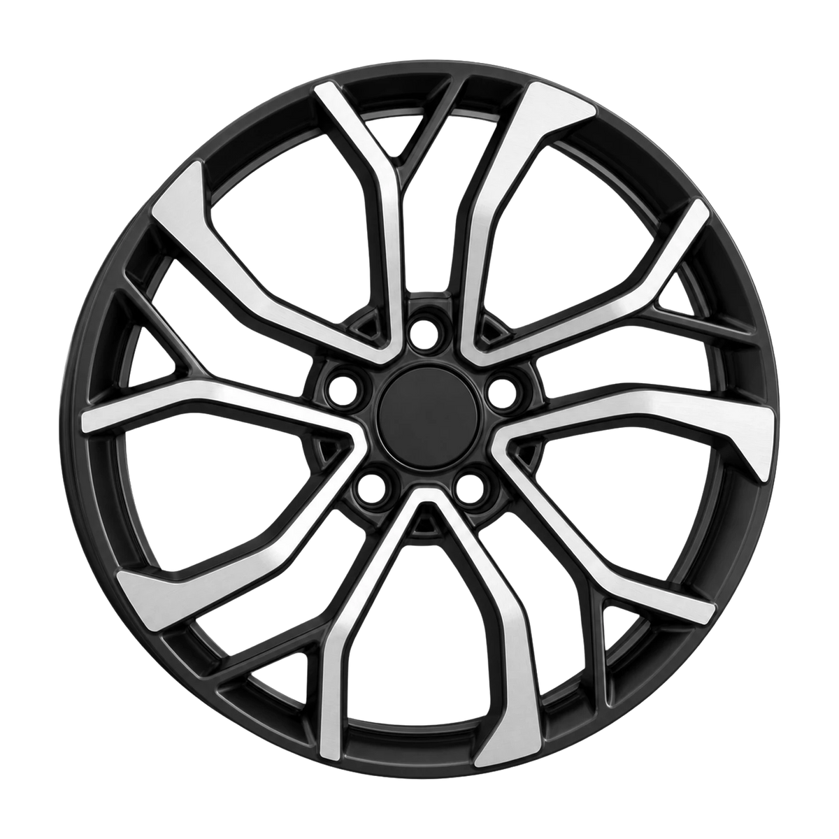 Dorimm DR-0979 Black Machined forged wheel, near-front three-quarter studio view