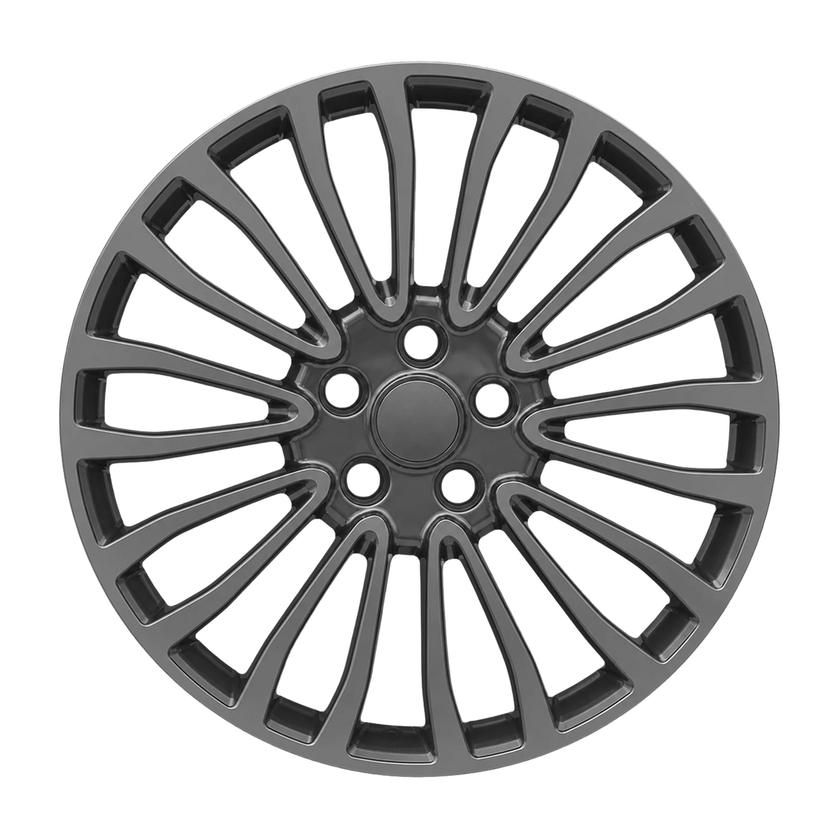 Dorimm DR-0990 Gunmetal forged wheel, near-front three-quarter studio view