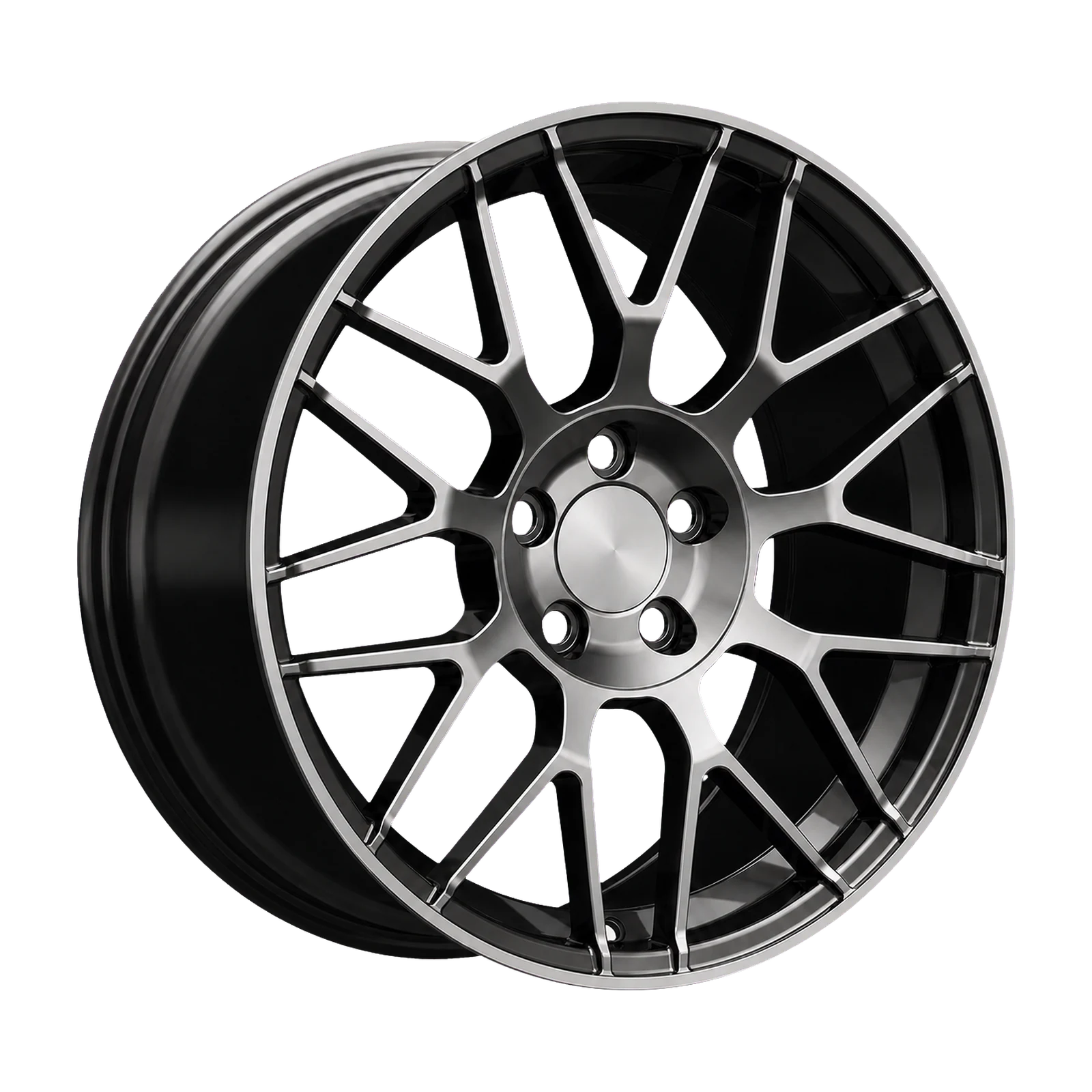 Dorimm DR-0995 Black Machined forged wheel, near-front three-quarter studio view