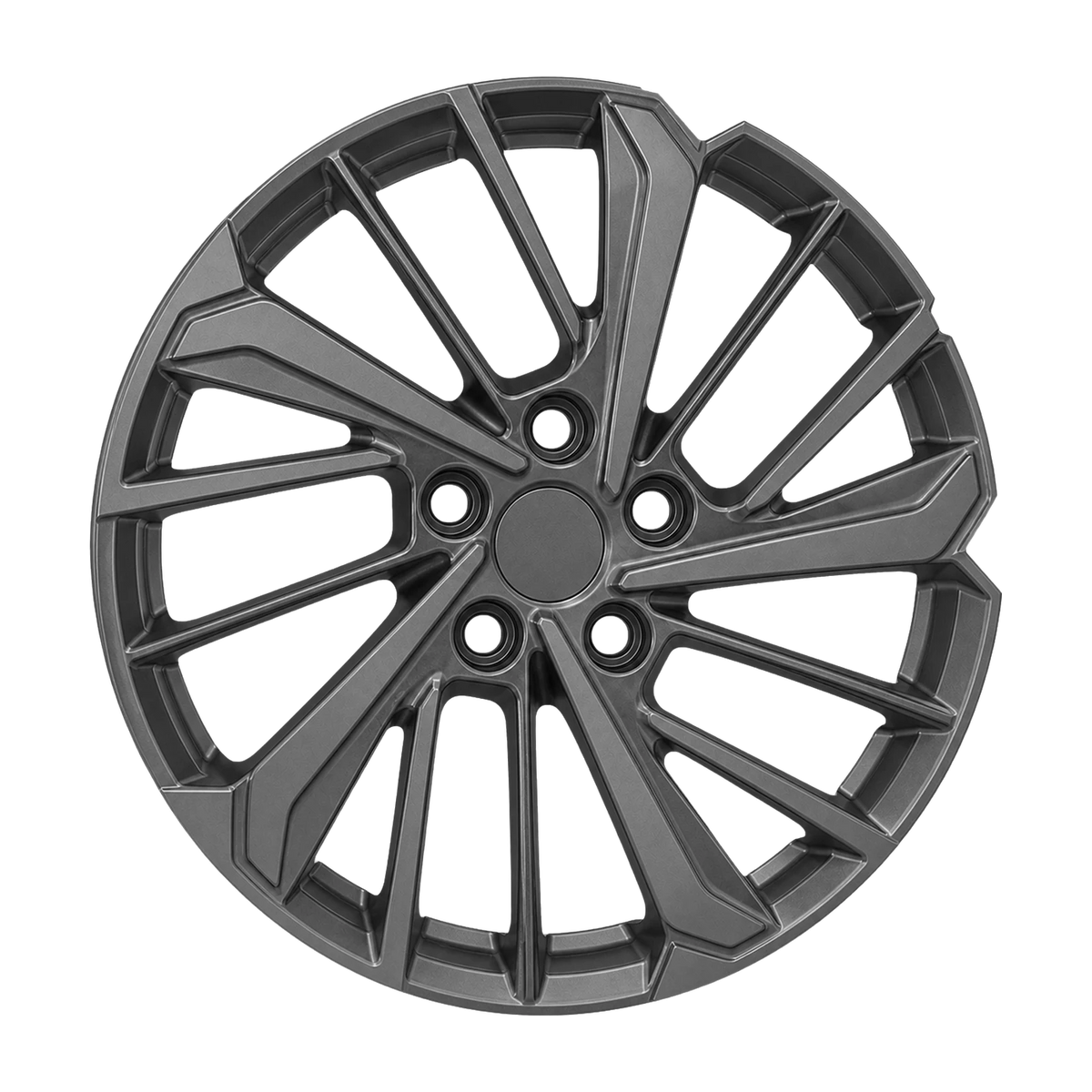 Dorimm DR-1015 Gunmetal forged wheel, near-front three-quarter studio view