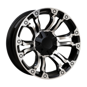 Dorimm DR-1083 Black Machined forged wheel, near-front three-quarter studio view