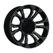 Dorimm DR-1083 Matte Black forged wheel, near-front three-quarter studio view