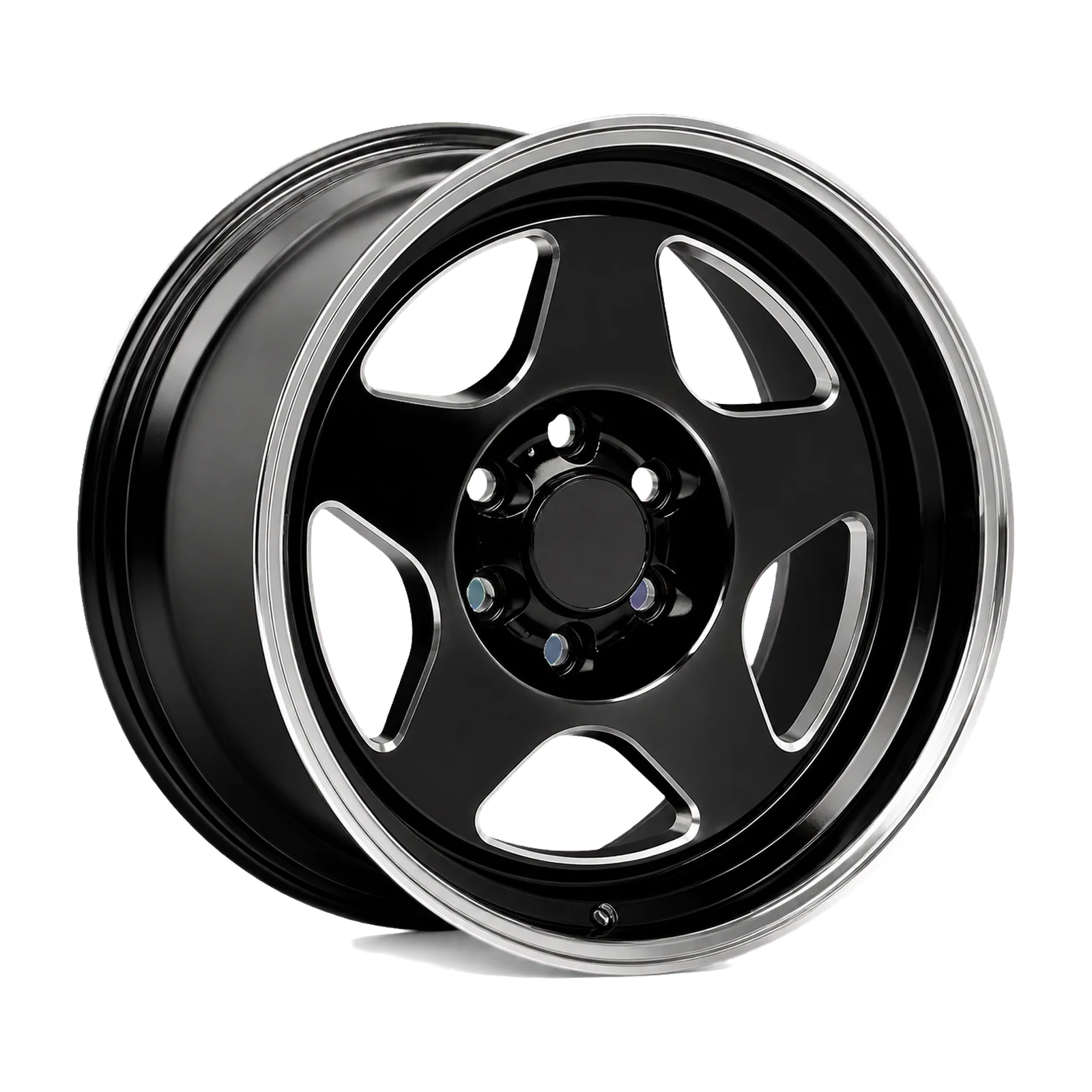Dorimm DR-1086 Black Machined forged wheel, near-front three-quarter studio view