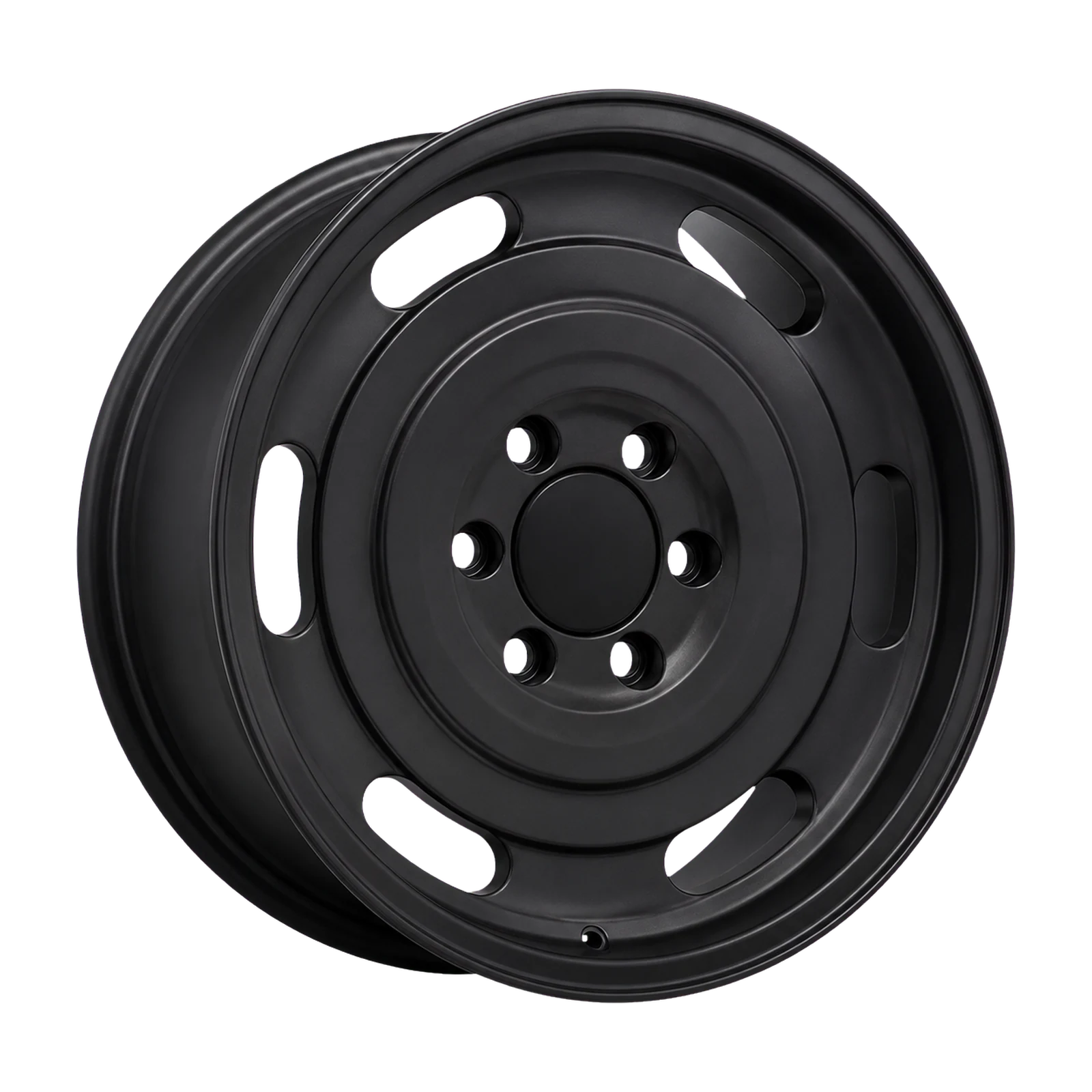 Dorimm DR-1112 Matte Black forged wheel, near-front three-quarter studio view