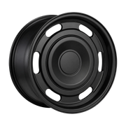 Dorimm DR-1114 Matte Black forged wheel, near-front three-quarter studio view