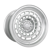 Dorimm DR-1117 Hyper Silver forged wheel, near-front three-quarter studio view