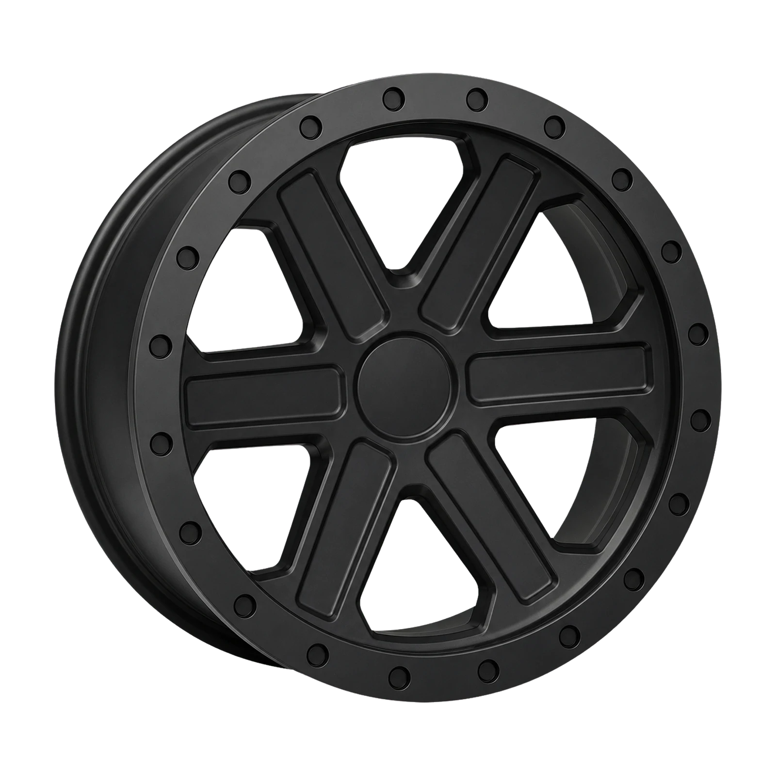 Dorimm DR-1120 Matte Black forged wheel, near-front three-quarter studio view