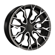 Dorimm DR-1121 Black Machined forged wheel, near-front three-quarter studio view
