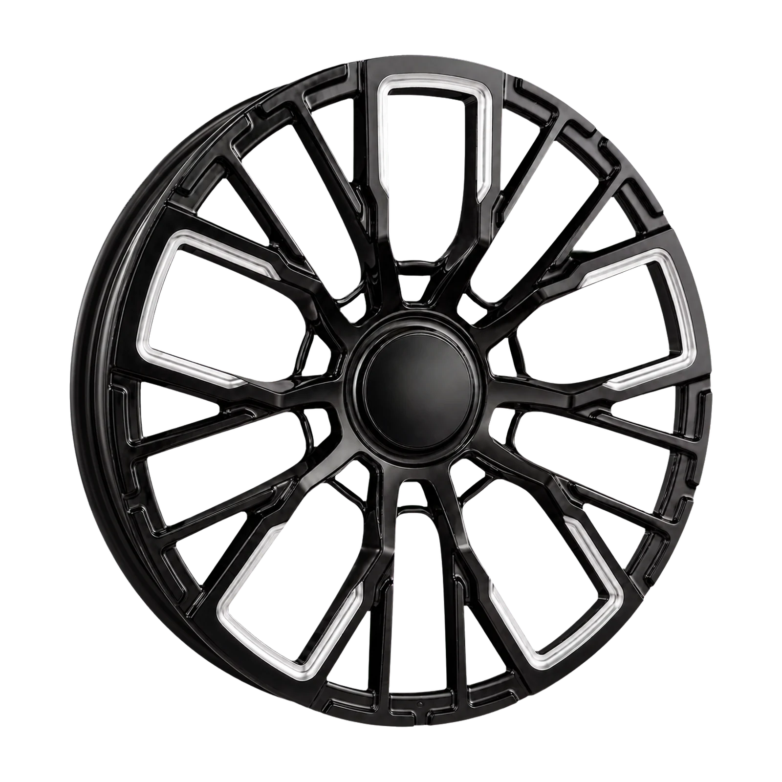 Dorimm DR-1134 Black Machined forged wheel, near-front three-quarter studio view