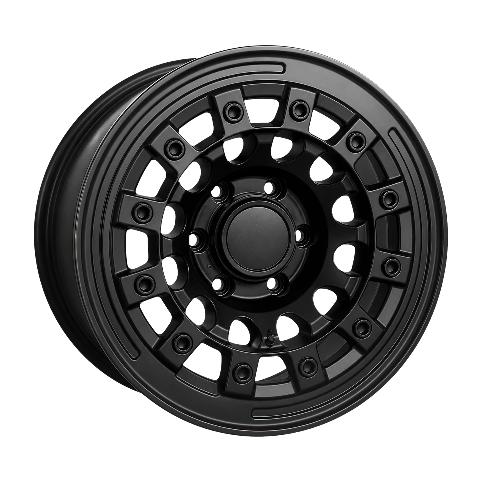 Dorimm DR-1137 Matte Black forged wheel, near-front three-quarter studio view