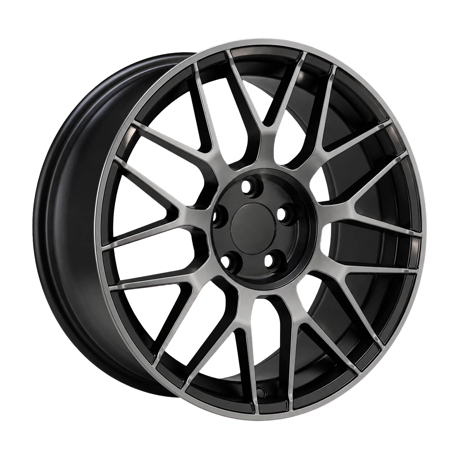 Dorimm DR-1163 Black Machined forged wheel, near-front three-quarter studio view