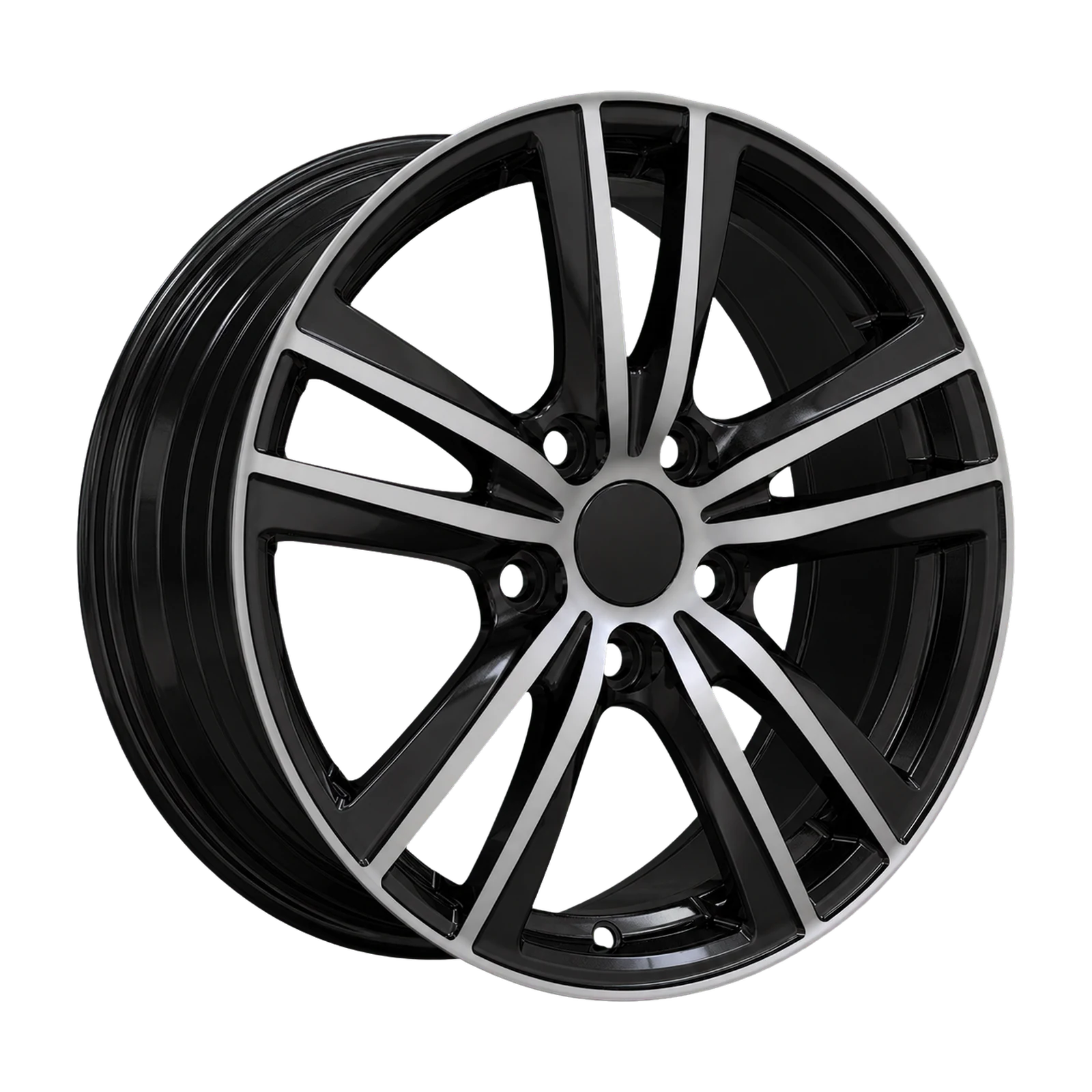 Dorimm DR-1192 Black Machined forged wheel, near-front three-quarter studio view
