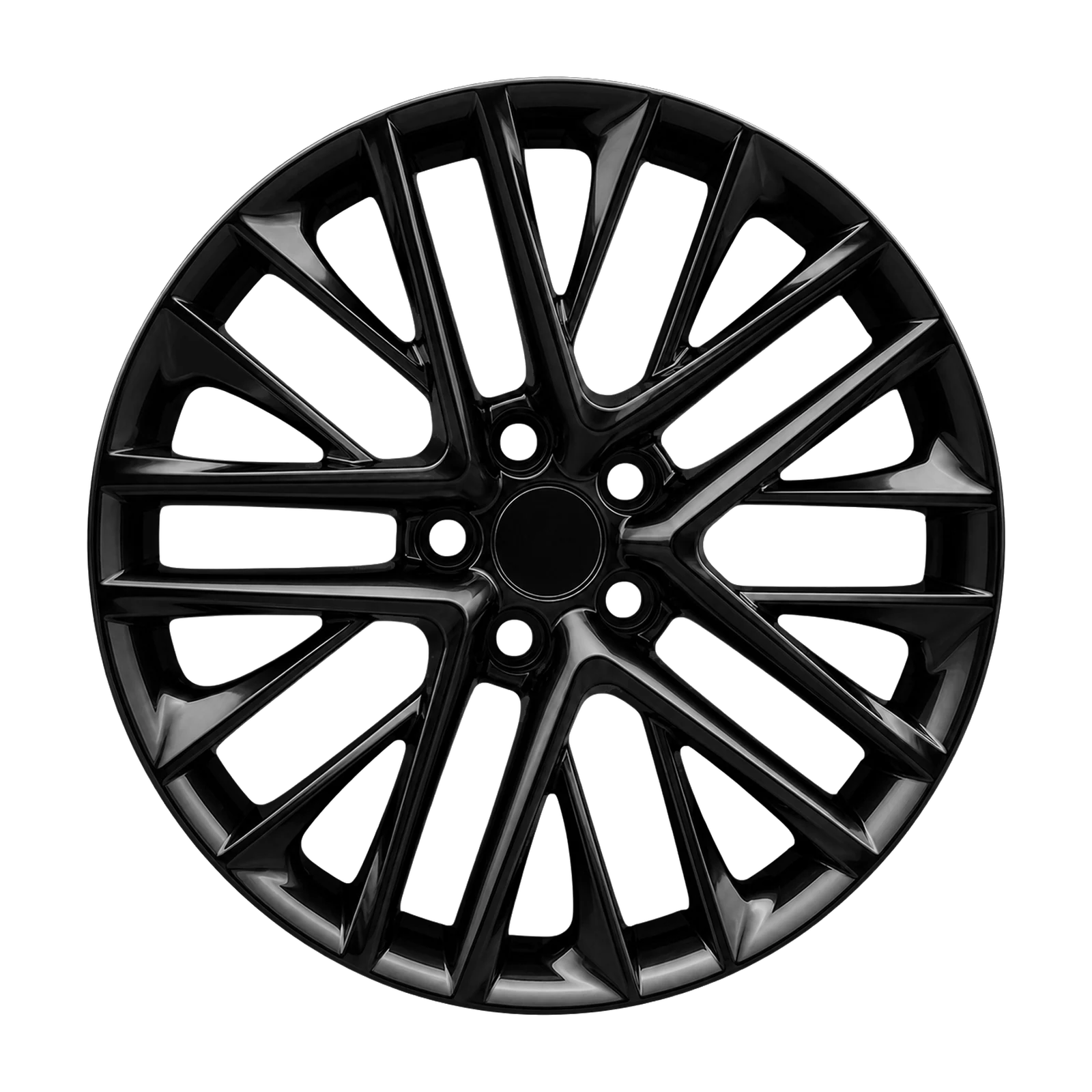 Dorimm DR-1210 Gloss Black forged wheel, near-front three-quarter studio view